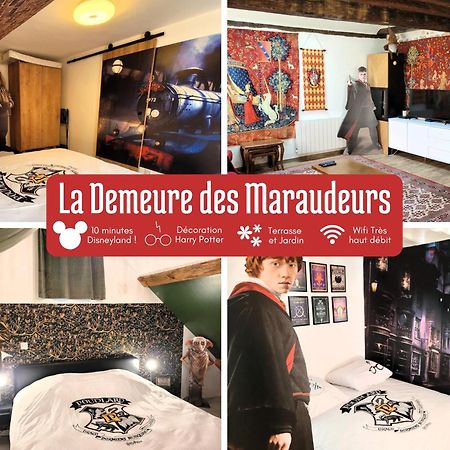 La Demeure Des Maraudeurs -10Min Disney-Jardin & Bbq Villiers-sur-Morin Exterior foto